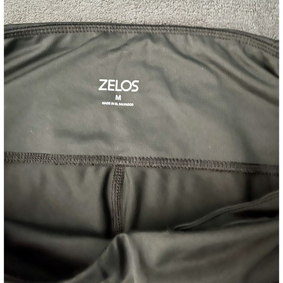 Zelos Yoga Pants Womens Medium Black Pink Tie Dye Pattern Lightly Worn - Picture 4 of 6